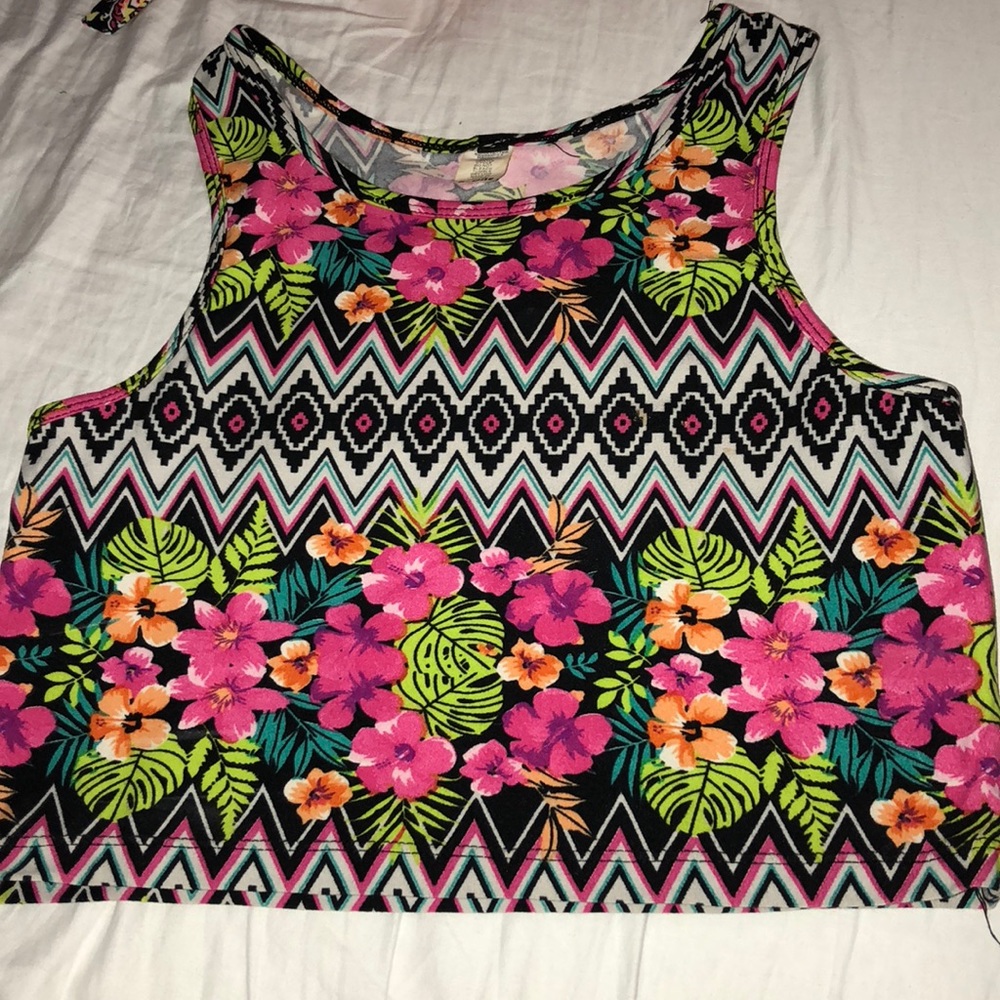Floral crop top